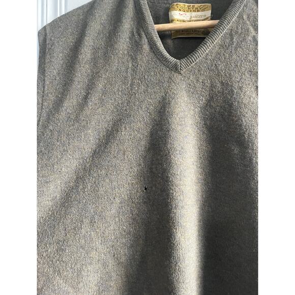 Vintage jantzen sweater vest wool brown size large - Picture 4 of 7